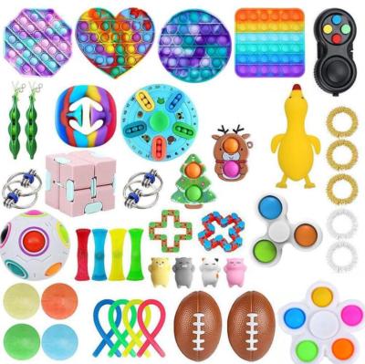 China Relax Amazon Hot Sale DIY Busty Person Toys Sets Mini Pop Dimple Toys Busty Person Assortments Bundles For Kids Girls Boys for sale