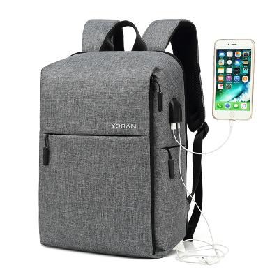 China With USB Hot Selling Business Travel Laptop Backpack Border Bag 15.6 Inch Waterproof Oxford USB Charging Computer Backpack for sale