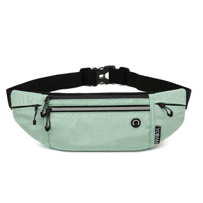 China Factory Supply Multi-pocket Waterproof Belt Bag Multi-pocket Waterproof Zipper Waist Bag Outdoor Sport Fanny Pack Double Sling Waterproof Reflective Bag for sale