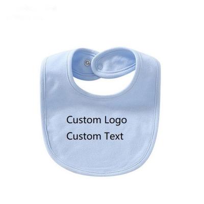 China 2021 New Viable Custom Bamboo Bibs For Newborn Baby Recycling Solid Canvas Custom Bibs Organic Cotton Knitted Print Baby Bandana Bibs for sale