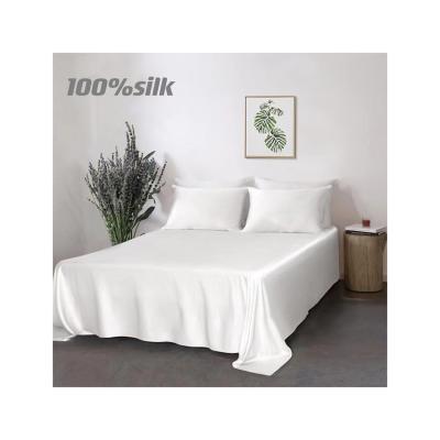 China Single Sheet 6a Certificate Mulberry Silk Outlet Factory Silk Bedding Sheet Silk Bedding Sheet Manufacturer for sale