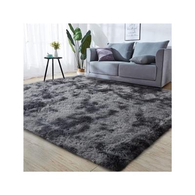 China Washable high quality simple modern luxury fluffy carpet bedroom polyester outlet factory shaggy blanket for sale