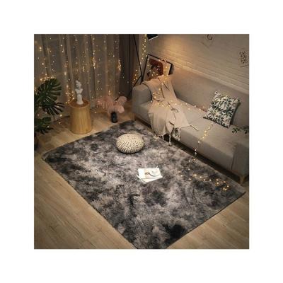 China Factory Outlet Washable Home Rabbit Fur Carpet Roll Up Carpet Stripe White Fluffy Cashmere Carpet 200*300 for sale