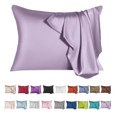 China Anti dust mite factory outlets 100% silk scrunchies real and momme silk pillowcase 22 zipper sheer mulberry silk pillow case for sale