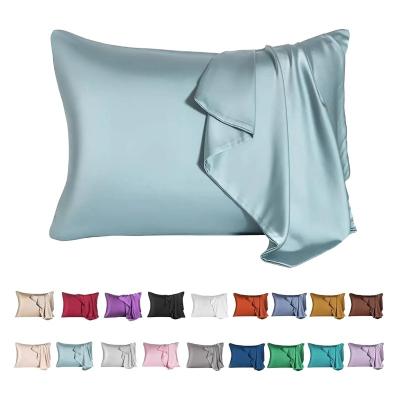 China Anti dust mite plant outlets 19 22 momme real vegan silk pillow case 100% silk pillowcase mulberry silk pillow cover for sale