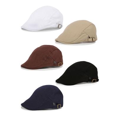 China Breathable.Quick drying. Twill Design Version Vintage Japanese Painter's Hat Summer Men's Soft Beret Forward Hat Korean Duck Cap Outdoor Cotton Casual for sale