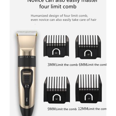 China Factory Hot Sale Men's Eco-Friendly Hair Clipper Set Professional Electric Ceramic Hair Clippers Cordless Palm Blade Men's Hair Clipper for sale