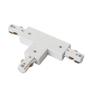 China Single Track Lighting Accessories Circuit Three Wires Track T Connector Left1 Side Surface Mounted 182x108.5x18mm for sale