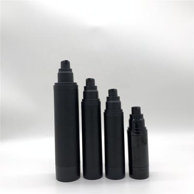 China Matte Black 30ml 50ml 80ml 100ml 120ml Cosmetic Bottles High Quality Airless Black for sale