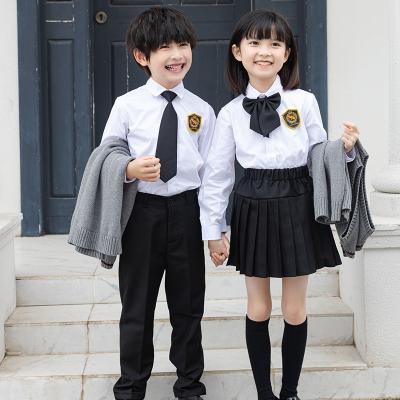 China RTS school uniform spring summer boys and girls British style school uniform stock zu verkaufen