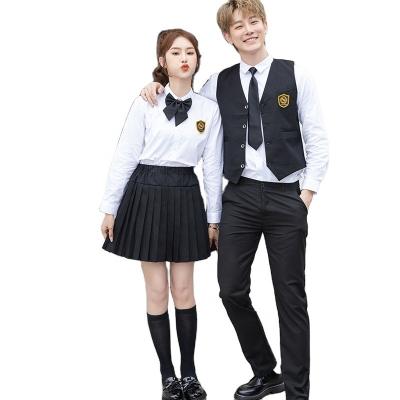 China Spring and summer school uniform design school fabric school uniform boys and girls uniforms for sale