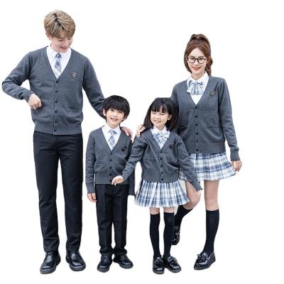 China School uniform knitted vest High school girls uniform British style school uniform for sale