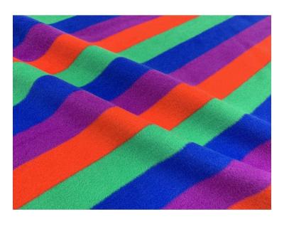 China Custom autumn/winter polyester/cotton blended yarn-dyed knitting fabric clothing fabric textile raw materials for sale