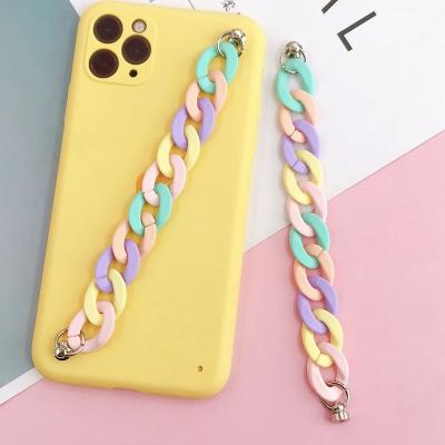 China Fashion Jewelry CP0905-5 Cute Colorful Girly Wrist Bracelet Phone Chains Other Mobile Phone Accessories New 2021 for sale