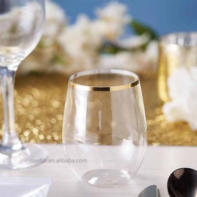 China Customized clear wine glass LOGO wedding event clear transparent glass red wine glass brandy glass for sale