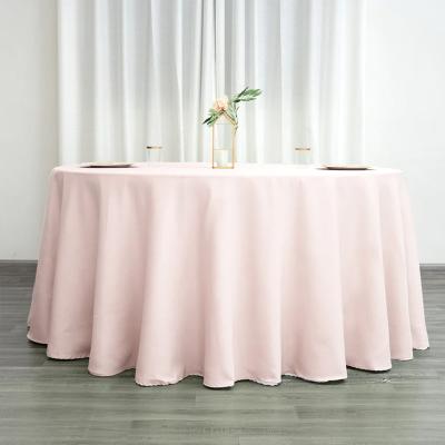 China Restaurant Wedding Table Cloths Polyester Round Waterproof Wholesale Seamless Table Cloth for sale