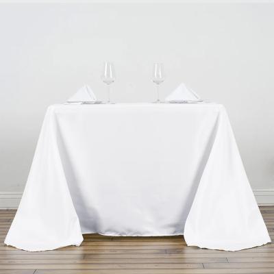 China Polyester waterproof seamless square tablecloth linen tablecloth for party restaurant for sale