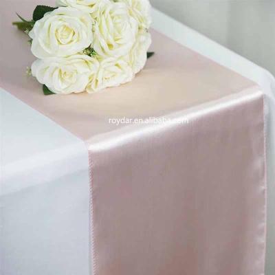 China Cheap latest design wedding banquet damask silk satin table runners waterproof modern table runners for sale