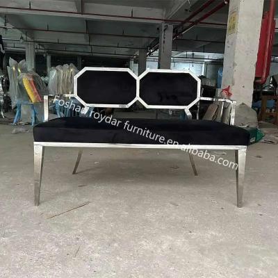 China Modern Velvet Modern Wedding Furniture Fabric Sofa Set For Events Wedding Furniture Silver Couch for sale