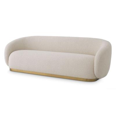 China High Quality Beige Ivory Sofa Buckle Sofa Hotel Restaurant Modern Commercial for sale