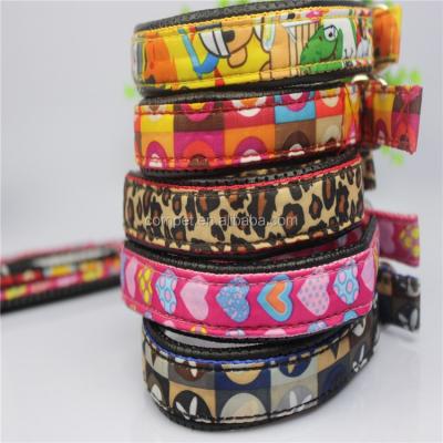 China Wholesale Pet Products New Style Pet Stocked Printing Soft Padded Foam Dog Collars for sale