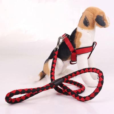 China Factory Direct Custom Wholesale Pet Supplies Braided Dog Leash Dog Harness and Collar for sale