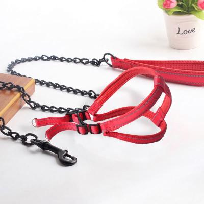 China Custom Black Iron Anti-bite Chained Pet Supplies Dog Leash Metal Leash for sale