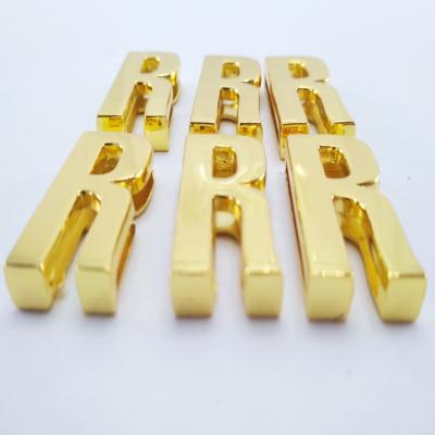 China Other Factory Original Source Produce Big Simple Alphabets Gold 30MM Slide Letters for sale