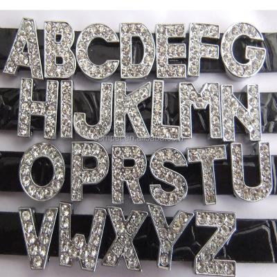 China ALLOY Supply All Size Letters, Alloy Diamond Letters, 10mm Slide Letters for sale