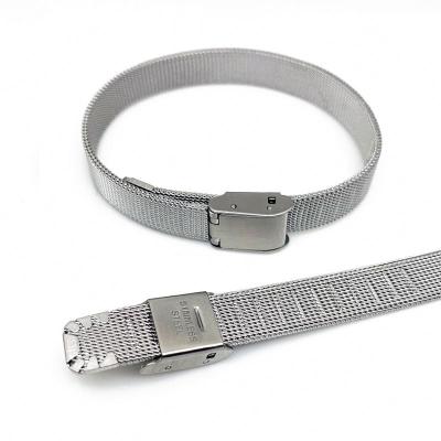 China CLASSIC Retro Simple Wild Cold Wind Men's And Women's Stainless Steel Silver Band Bracelet for sale