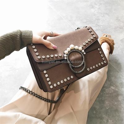 China Shoulder Bag New Women Bag Small Rivet Chain Bag Single Shoulder Women's Bag for sale