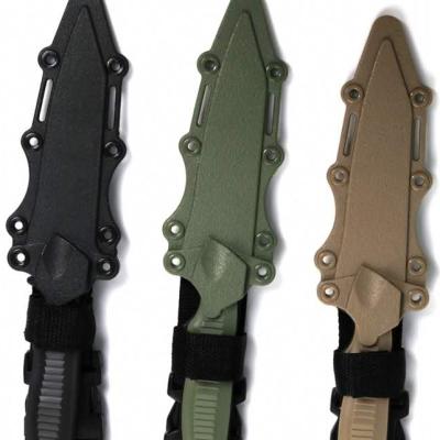 China OEM Durable Wholesale Rubber Knife Training Crossfit Toy Knife Rubber Tactical Plastic Knife Manufacturer for sale