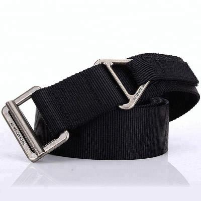 China Wholesale Outdoor High Quality 100% Nylon Tactical Black Waist Belt for sale