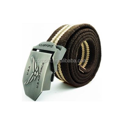 China Zinc alloy canvas belt + canvas tightknit thickening United States Air Force men's belt commando tactical military belt for sale