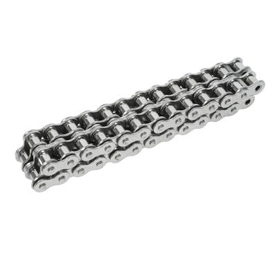 China Stable operation Complete Specifications Customized Stainless Steel Double Row Transmission Driving Chain for sale