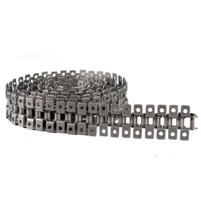 China Stable operation 08B 10A 12A 16A 20A Industrial Transmission Stainless Steel Bending Plate Roller Chain With Ear for sale