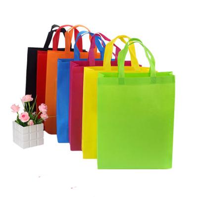 China Cheap Gift High Quality Customized Eco-Friendly Logo Printed Recycled Grocery Shopping Tote Handled Non Woven Bag for sale