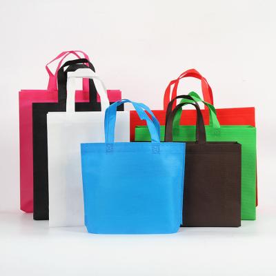 China Wholesale Custom Colored Nonwoven Bag Eco-Friendly Reusable Shopping Laminated Nonwoven Bag, Cheap Folding Tote Bag for sale