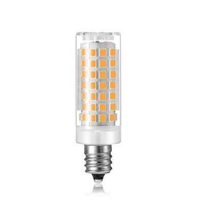 China No Flickering I-SFG E12 4W 5W Non-flickering Led Bulb 2835SMD Corn Light Products Ceramic+PC AC120V 650lm ETL for sale