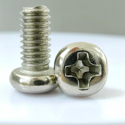 China Hard Screw LED Screw Stainless Steel Phillips Round Head Machine Teeth for sale