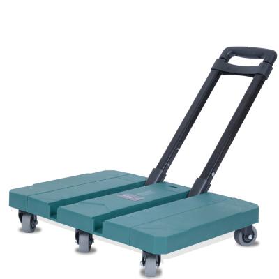 China Small Easy Folding Lightweight Luggage Cart , Extending And Folding Trailer For Daily Moving Goods for sale