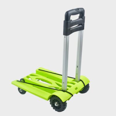 China Easy Folding Folding Metal Hand Truck Luggage Cart With High Quality for sale