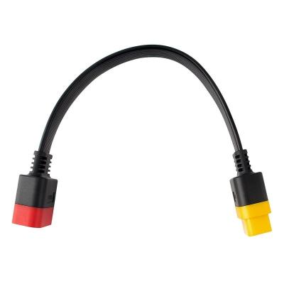 China Most New Cars OBD2 Extension Cable Connector For Launch X431 V For Easydiag 3.0 For Mdiag For Golo Main 16 Pin Male To Female Cable 36cm for sale