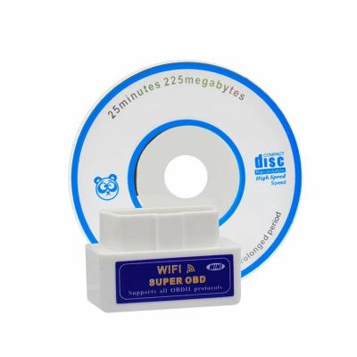 China Mostly White ELM327 OBDII WIFI Mini Car Auto Diagnostic Tool For IOS/Android/iPhone/iPad Mini WIFI OBD2 WIFI ELM327 OBD ELM 327 Scanner for sale