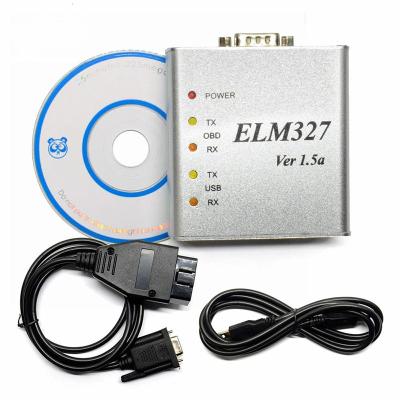 China Universal ELM327 USB Metal Aluminum Case ELM 327 USB V1.5/V1.5a Support All OBD2 OBDII Protocols Auto Car Diagnostic Scanner for sale