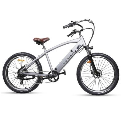 China Aluminum alloy high efficiency fat tire electric mountain bike with 48v 500w electric motor for tall men for sale