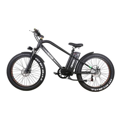 China Factory direct sale 26*4 inch 48v 750w/500w fat tire ebike fat tire snow fat tire ebike electric bicycle mountain bike for sale