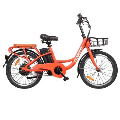 China 2021 new product cheap nakto electric city bike 36v 250w aluminum alloy for adults women with basket electric bike ebike city commuter for sale