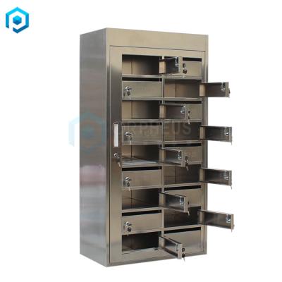 China Wall Mounted Commercial Mail Box Apartment Building 18 Compartment Stainless Steel Mailbox for sale