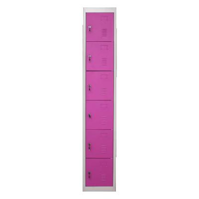 China Customized six doors locker dormitory gym locker quality assurance export grade steel for sale